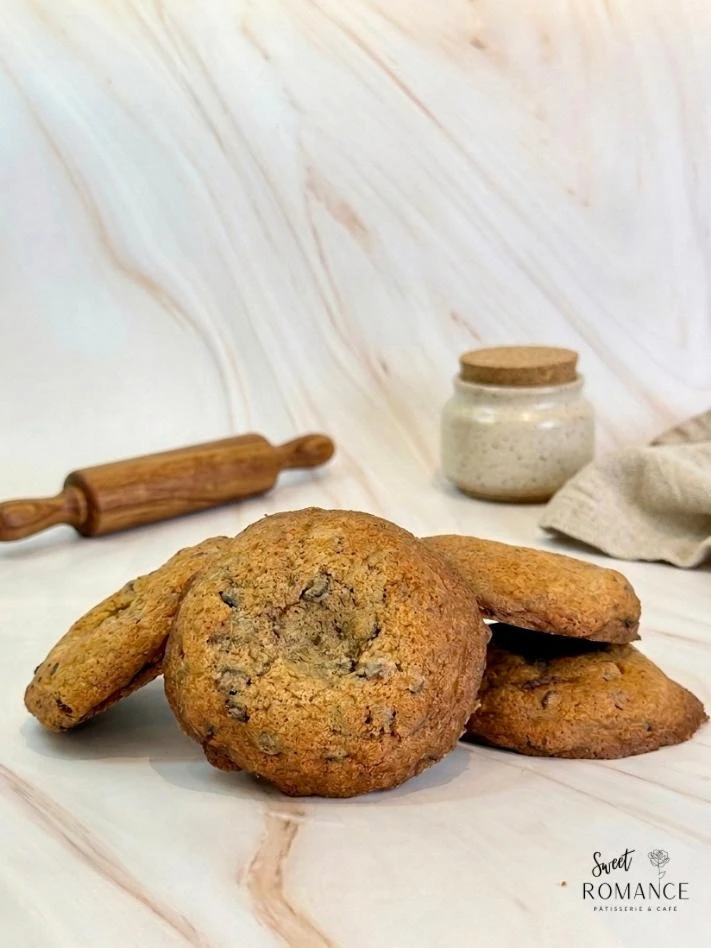 Paquet de 5 cookies double chocolat noir
