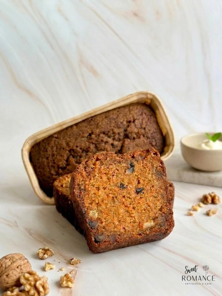 Part de cake carotte